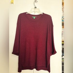 Women’s lightweight 3:4 sleeve long tunic sweater, Sz S